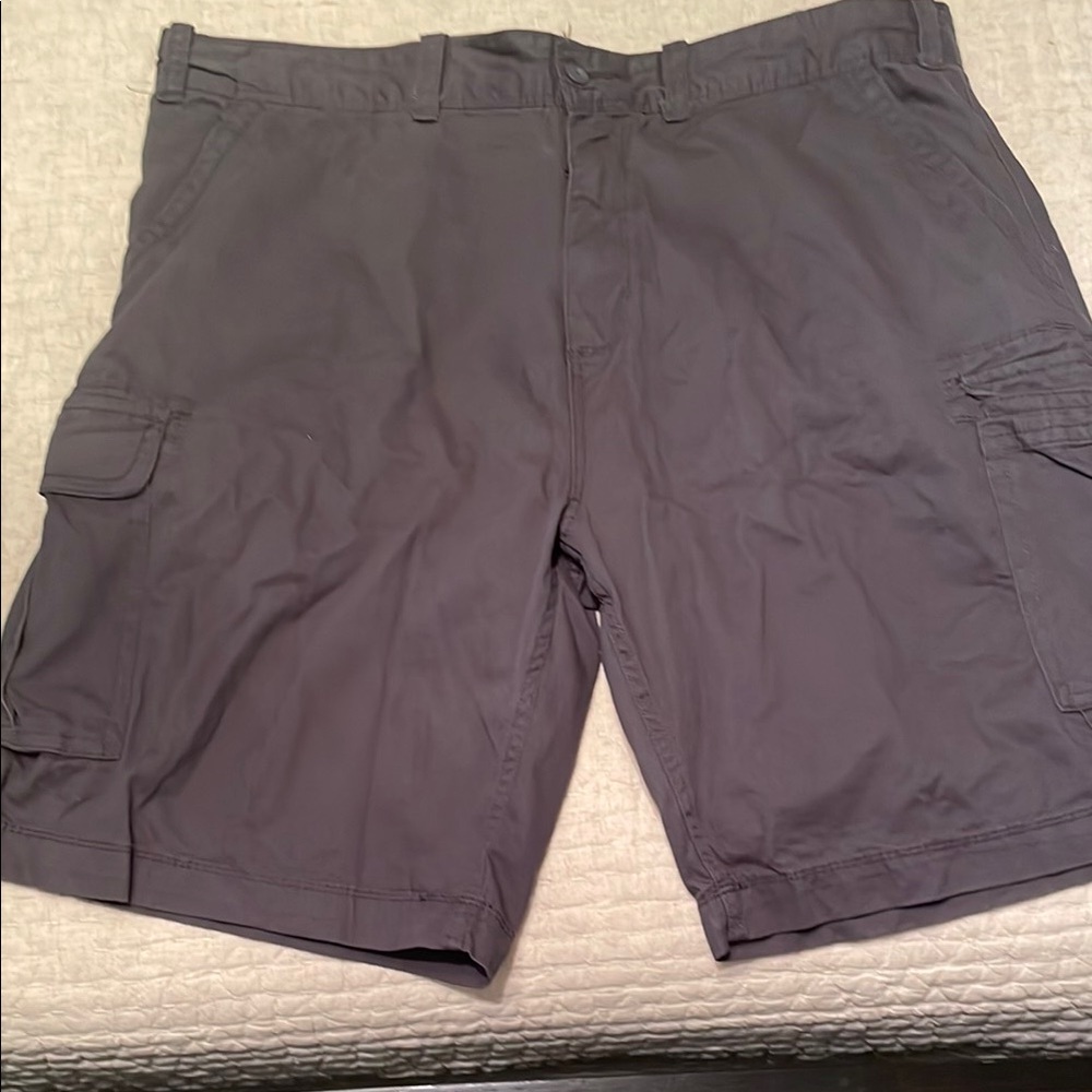 The Foundry Supply Co Gray Cargo Shorts Relaxed Fit